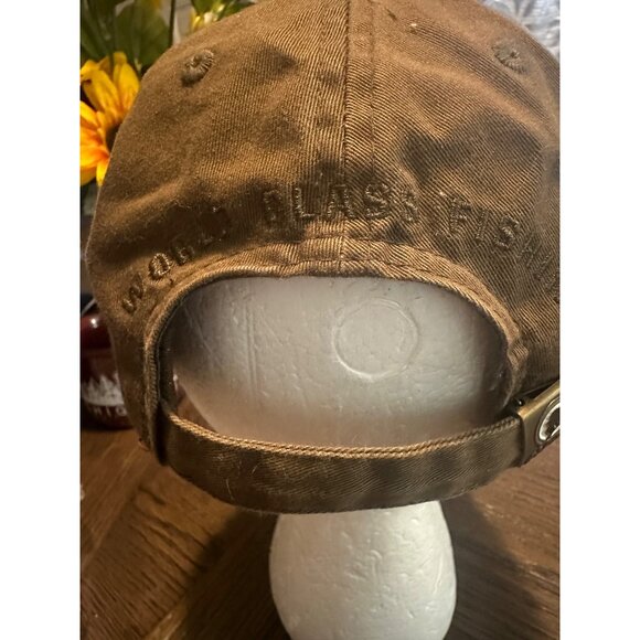 Alaska Cap By Arctic Circle Enterprises LLC - Embroidered Brown Hat With Fish De - Picture 5 of 14